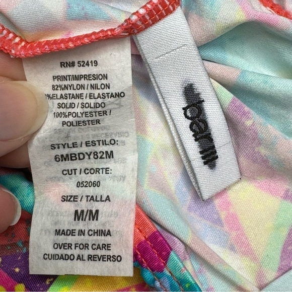 NWOT Bar III Multicolored Tankini size Medium - Picture 6 of 7